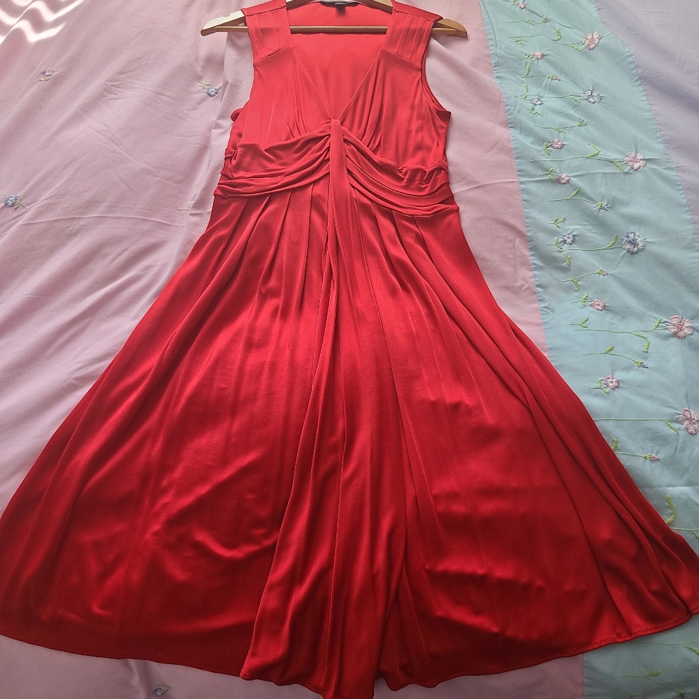 Banana Republic red cocktail dress